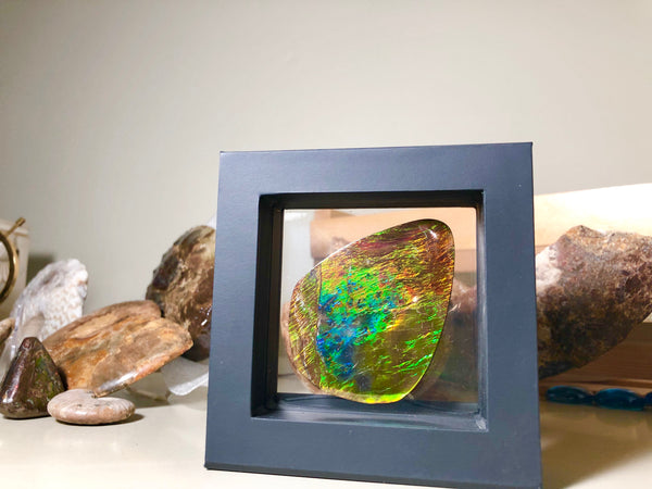 70 x 52mm 　Huge Imperial -Rainbow Colours Collector Stone - IMP-62  Double-Sided ! 両面 コレクション