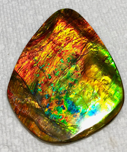 70 x 52mm 　Huge Imperial -Rainbow Colours Collector Stone - IMP-62  Double-Sided ! 両面 コレクション