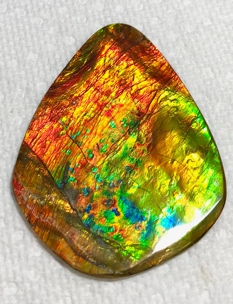 70 x 52mm 　Huge Imperial -Rainbow Colours Collector Stone - IMP-62  Double-Sided ! 両面 コレクション