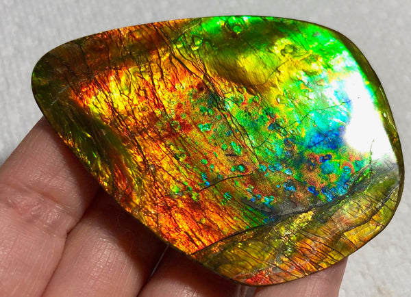 70 x 52mm 　Huge Imperial -Rainbow Colours Collector Stone - IMP-62  Double-Sided ! 両面 コレクション