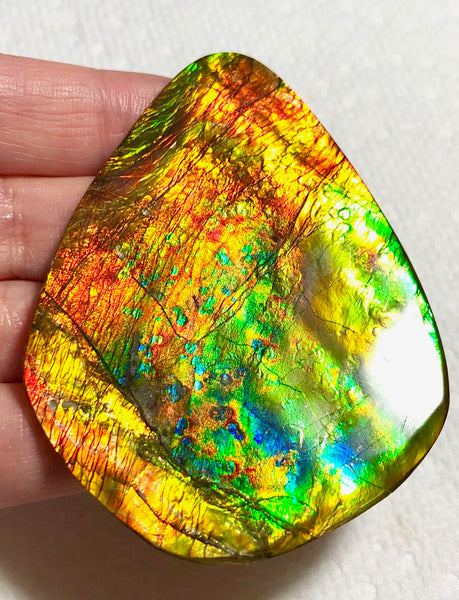 70 x 52mm 　Huge Imperial -Rainbow Colours Collector Stone - IMP-62  Double-Sided ! 両面 コレクション