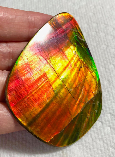 70 x 52mm 　Huge Imperial -Rainbow Colours Collector Stone - IMP-62  Double-Sided ! 両面 コレクション