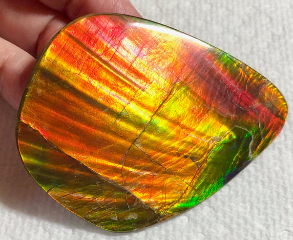 70 x 52mm 　Huge Imperial -Rainbow Colours Collector Stone - IMP-62  Double-Sided ! 両面 コレクション
