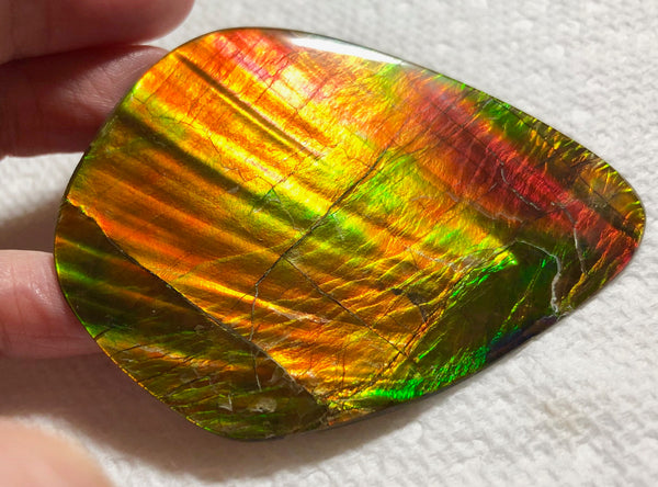 70 x 52mm 　Huge Imperial -Rainbow Colours Collector Stone - IMP-62  Double-Sided ! 両面 コレクション