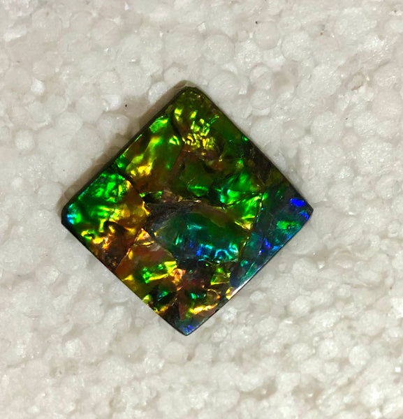 Suture Gem Beauty  35x35 mm  Natural  Free Form . FFNT 146 Ammolite  ナチュラル　ルース　アンモライト