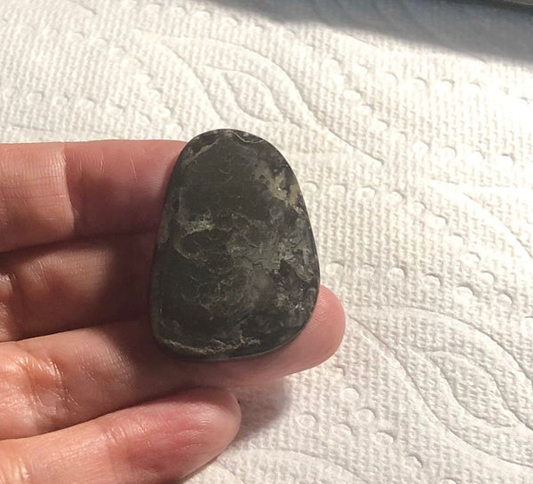 TOP grade 35x24 mm Old Gold Coin Pattern! Super Rare! Pattern Natural  Free Form . FFNT 147 Ammolite  ナチュラル　ルース　アンモライト