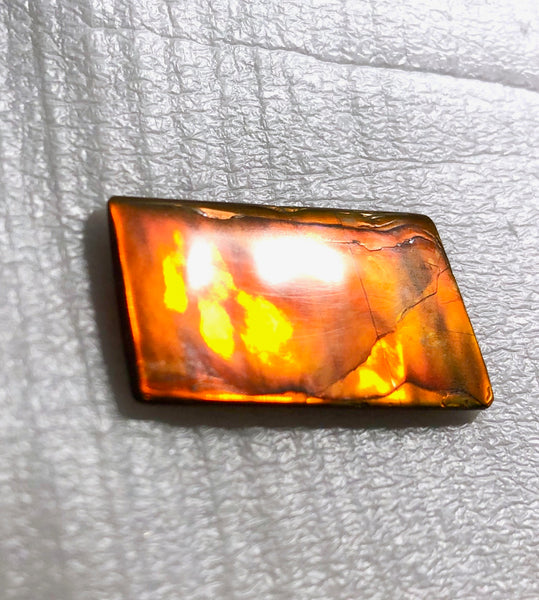 41 x22.5x3.8㎜  - IMP-73 RARE  Natural Ammolite Double-Sided Rainbow Beauty! 両面！ナチュラル レアルース アンモライト