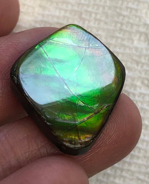 Copy of Round shaped Ammolite NATURAL Hand POLISHED Gemstone 28mm