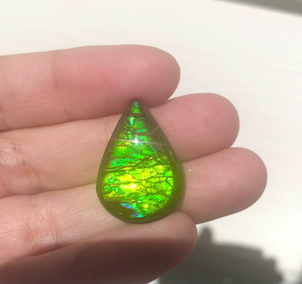 Copy of RESERVED for C.  Lot  Ammolite  3 stones Loose Gem,   Ammolite Ammonite.DIY jewelry, Wrapping pendant, Metaphysical