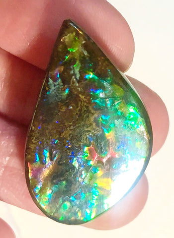 30  x 19 mm  Natural  Free Form . FFN352 Ammolite  ナチュラル　ルース　アンモライト フリーフォーム