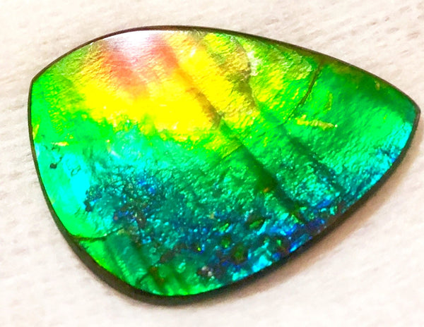 SALE! 40% OFF 38  x 26 mm  Top Grade Natural  Free Form . FFNT 111 Ammolite  ナチュラル　ルース　アンモライト フリーフォーム