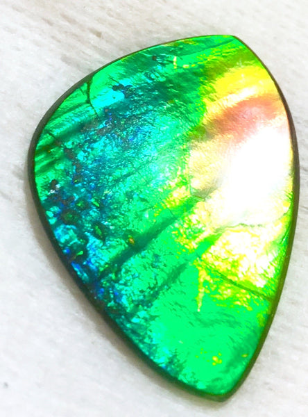 SALE! 40% OFF 38  x 26 mm  Top Grade Natural  Free Form . FFNT 111 Ammolite  ナチュラル　ルース　アンモライト フリーフォーム