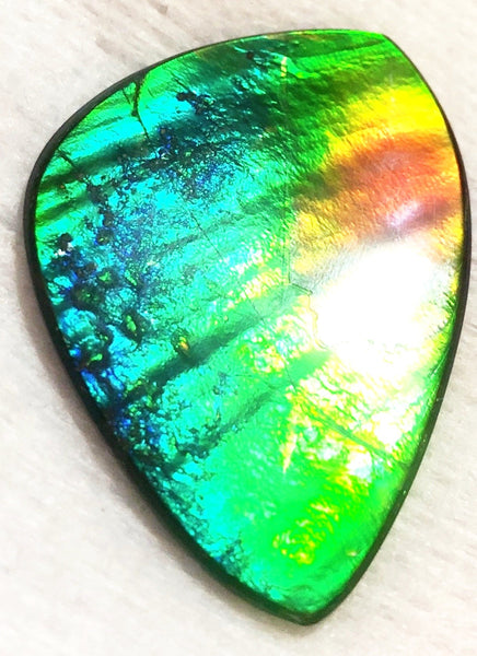 SALE! 40% OFF 38  x 26 mm  Top Grade Natural  Free Form . FFNT 111 Ammolite  ナチュラル　ルース　アンモライト フリーフォーム