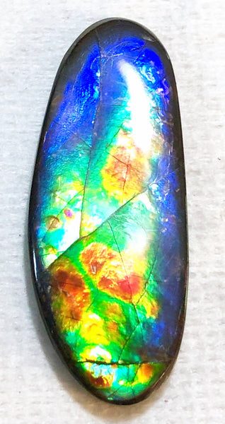 28  x 18 mm  Natural  Free Form . FFN 345 Ammolite  ナチュラル　ルース　アンモライト フリーフォーム