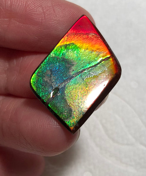 SALE!   30  x18x2 mm   Imperial -Rainbow Colours Collector Stone - IMP-80  Double-Sided ! 両面 コレクション