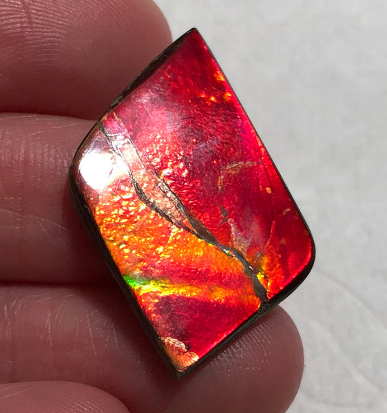 SALE!   30  x18x2 mm   Imperial -Rainbow Colours Collector Stone - IMP-80  Double-Sided ! 両面 コレクション