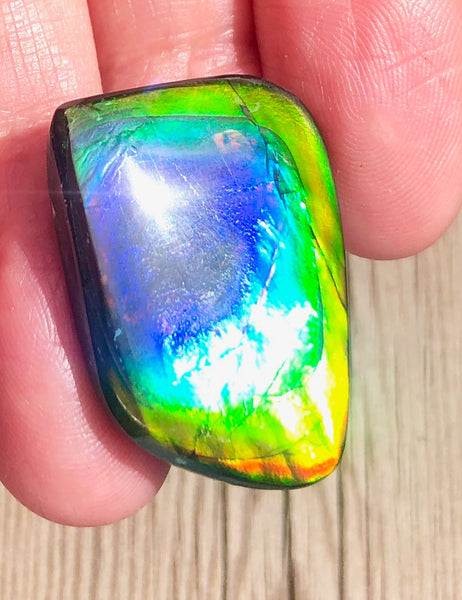 29.5 x 20 mm  Natural  Free Form . FFN 369 Ammolite  ナチュラル　ルース　アンモライト フリーフォーム