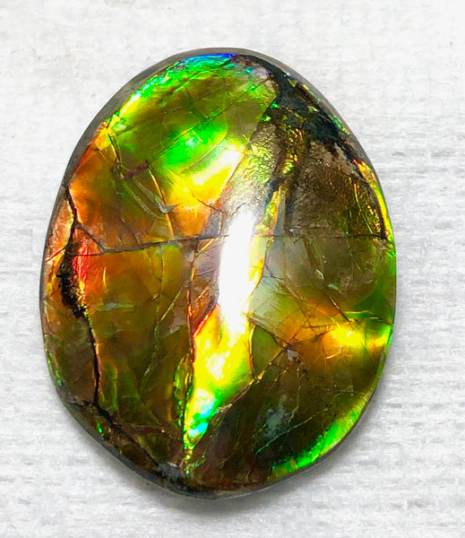 34x25mm    Natural  Free Form . FFN361  Ammolite  ナチュラル　ルース　アンモライト フリーフォーム