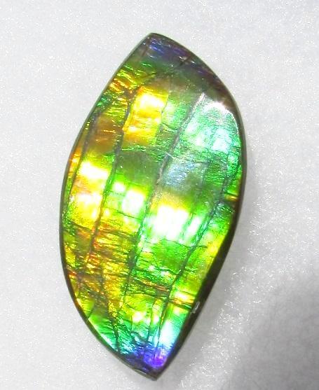 39  x 20 mm  Natural Large  Free Form . FFN 330 Ammolite  ナチュラル　ルース　アンモライト フリーフォーム