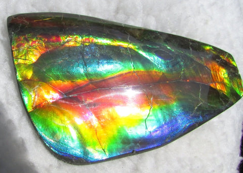 Super Bright  Ammolite   127 x 69x14 mm Collector Stone - CS-126   - アンモライト スーパーブライトカラー コレクターストーン　