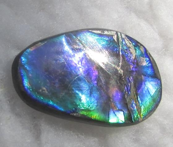 28  x 18 mm  Natural  Free Form . FFN 345 Ammolite  ナチュラル　ルース　アンモライト フリーフォーム