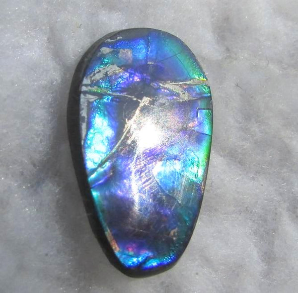 28  x 18 mm  Natural  Free Form . FFN 345 Ammolite  ナチュラル　ルース　アンモライト フリーフォーム