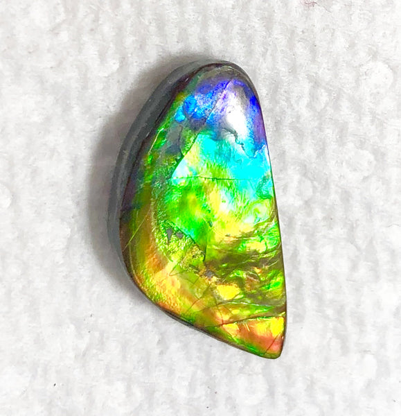 Rainbow colors 25x13mm    Natural  Free Form . FFN364  Ammolite  ナチュラル　ルース　アンモライト フリーフォーム