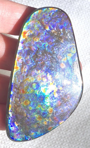 68 x36x6㎜ Natural  Free Form . FFNT 137 Ammolite  Floral BEAUTY FREE SHIPPING! ナチュラル　ルース　アンモライト フリーフォーム