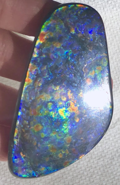 68 x36x6㎜ Natural  Free Form . FFNT 137 Ammolite  Floral BEAUTY FREE SHIPPING! ナチュラル　ルース　アンモライト フリーフォーム