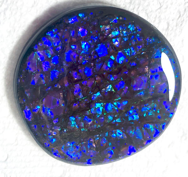 52x 51 x 7 mm Coated Free Form Dragonskin - FFC81   - アンモライト　ルース　