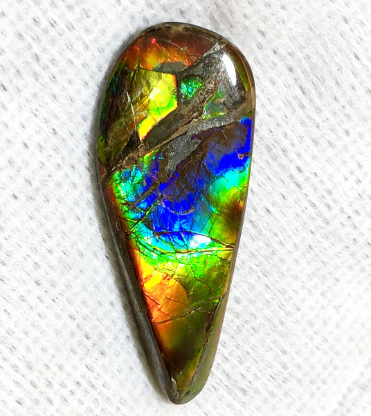 52.5 x 20 mm  Natural  Free Form with a nipplite. FFNT 115 Ammolite  ナチュラル　ルース　アンモライト フリーフォーム