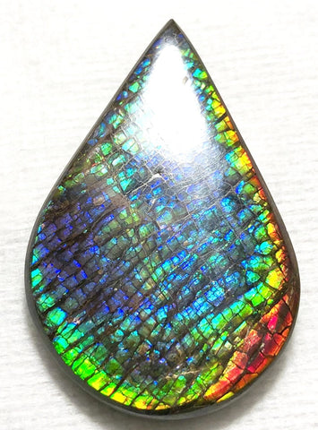 58 x 38 mm  Natural  Free Form . FFNT 120 Ammolite  ナチュラル　ルース　アンモライト フリーフォーム