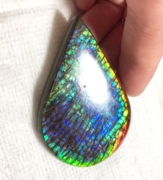58 x 38 mm  Natural  Free Form . FFNT 120 Ammolite  ナチュラル　ルース　アンモライト フリーフォーム